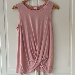 Soft Pink Sleevless Top - Ivy Rose